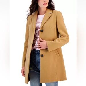 Maralyn & Me Tan Women's Button-Down Coat Size S, NWOT